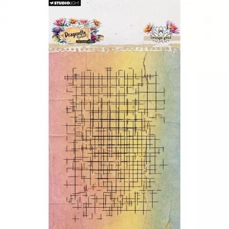 Tampon Dragonfly Dreams - Grunge grid - Studio Light