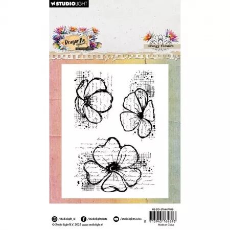 Tampon Dragonfly Dreams - Grungy flowers - Studio Light