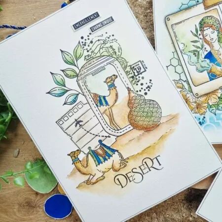 Tampon ECHAPPEES BELLES - collection Chant des dunes - Chou and Flowers
