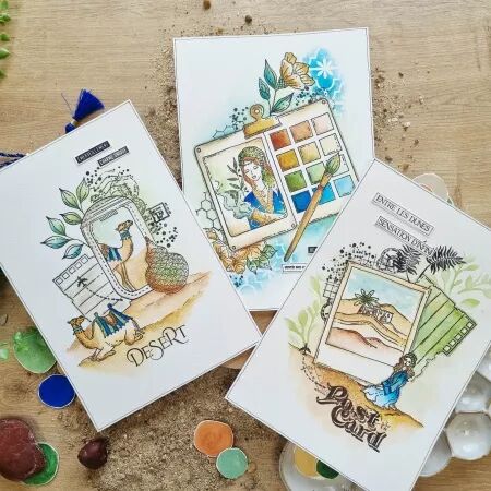 Tampon ECHAPPEES BELLES - collection Chant des dunes - Chou and Flowers