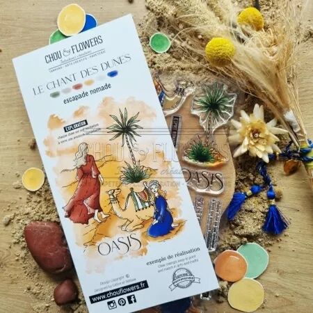 Tampon ESCAPADE NOMADE - collection Chant des dunes - Chou and Flowers