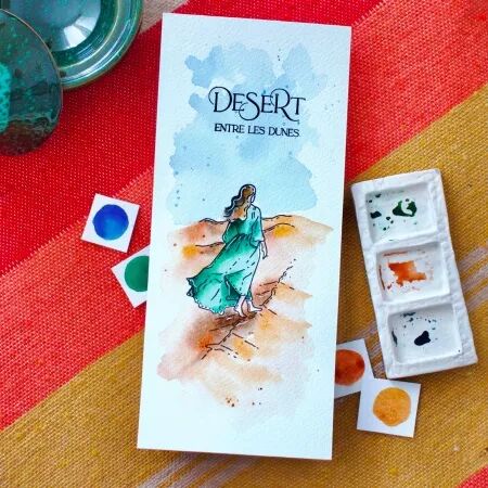 Tampon ESCAPADE NOMADE - collection Chant des dunes - Chou and Flowers