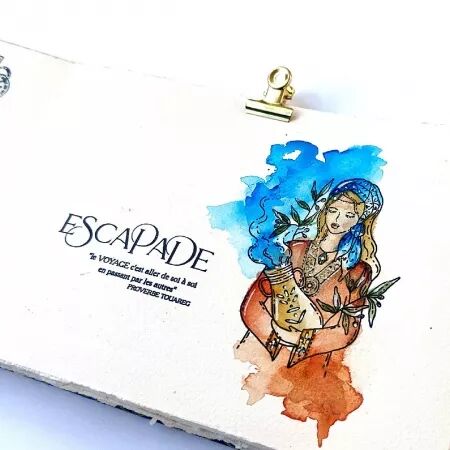Tampon FILLE OASIS - collection Chant des dunes - Chou and Flowers