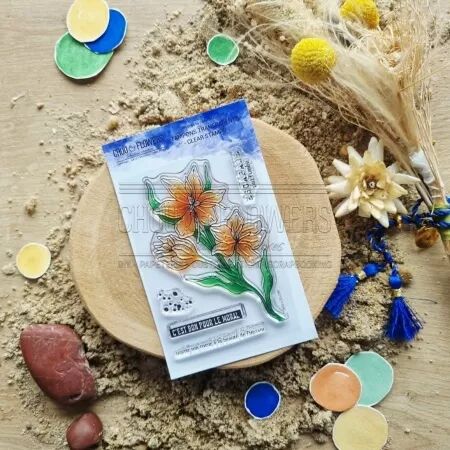 Tampon FLEURS DE SAFRAN - collection Chant des dunes - Chou and Flowers