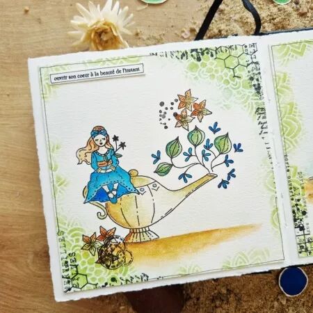Tampon LAMPE DE GENIE - collection Chant des dunes - Chou and Flowers
