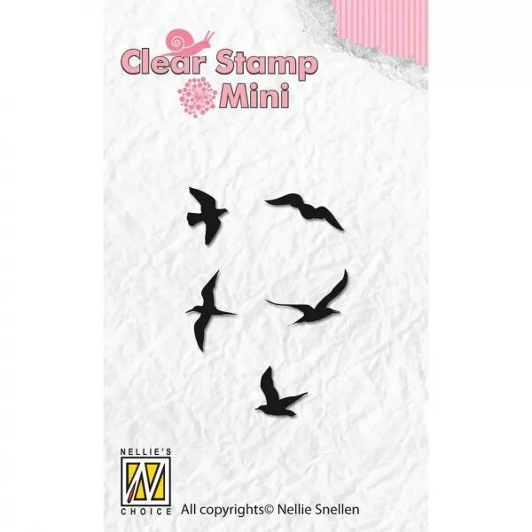 Tampon mini - Birds / Oiseaux - Nellie\'s Choice