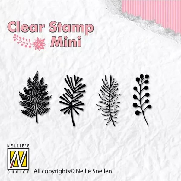 Tampon mini - Branches de No�l - Nellie\'s Choice