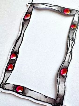 Tampon mini - Cadre 020 - Kate Crane pour PaperArtsy