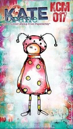 Tampon mini - Coccinelle 017 - Kate Crane pour PaperArtsy