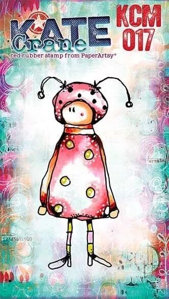 Tampon mini - Coccinelle 017 - Kate Crane pour PaperArtsy