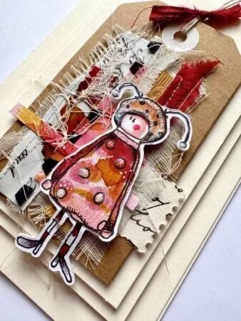 Tampon mini - Coccinelle 017 - Kate Crane pour PaperArtsy