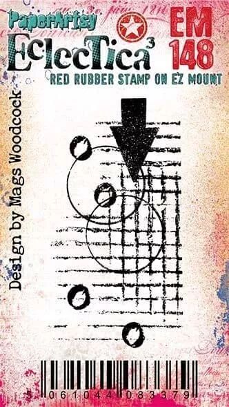 Tampon Mini 148 - Fond grunge - Mags Woodcock pour Eclectica PaperArtsy