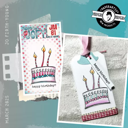 Tampon Mini 81 - G&acirc;teau anniversaire - JOFY pour PaperArtsy