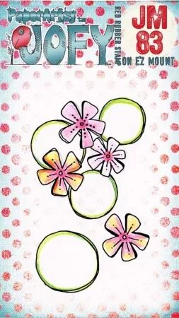 Tampon Mini 83 - Bubble flowers  - JOFY pour PaperArtsy