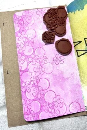 Tampon Mini 83 - Bubble flowers  - JOFY pour PaperArtsy