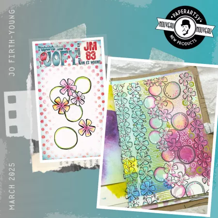 Tampon Mini 83 - Bubble flowers  - JOFY pour PaperArtsy