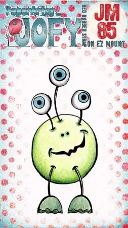 Tampon Mini 85 - Extraterrestre  - JOFY pour PaperArtsy