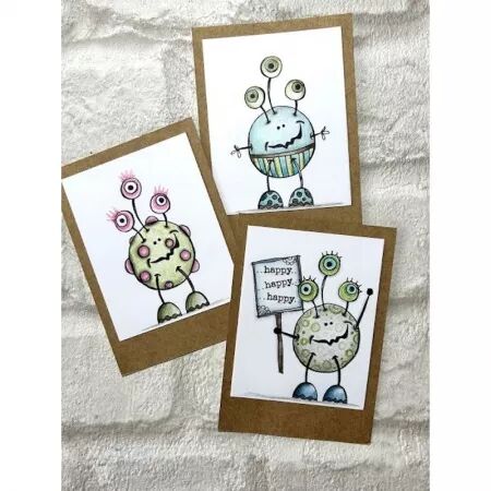 Tampon Mini 85 - Extraterrestre  - JOFY pour PaperArtsy