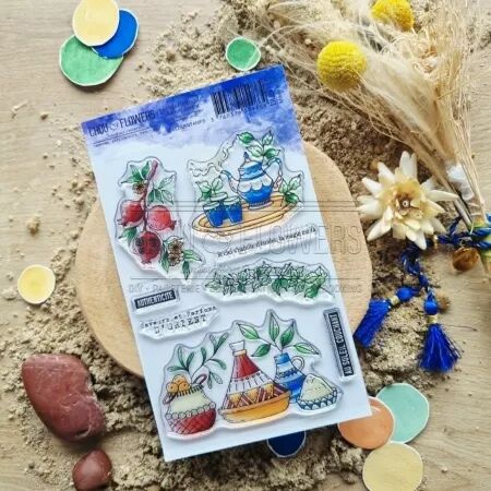 Tampon SAVEURS D\'ORIENT - collection Chant des dunes - Chou and Flowers