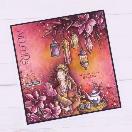 Tampon SAVEURS D\'ORIENT - collection Chant des dunes - Chou and Flowers