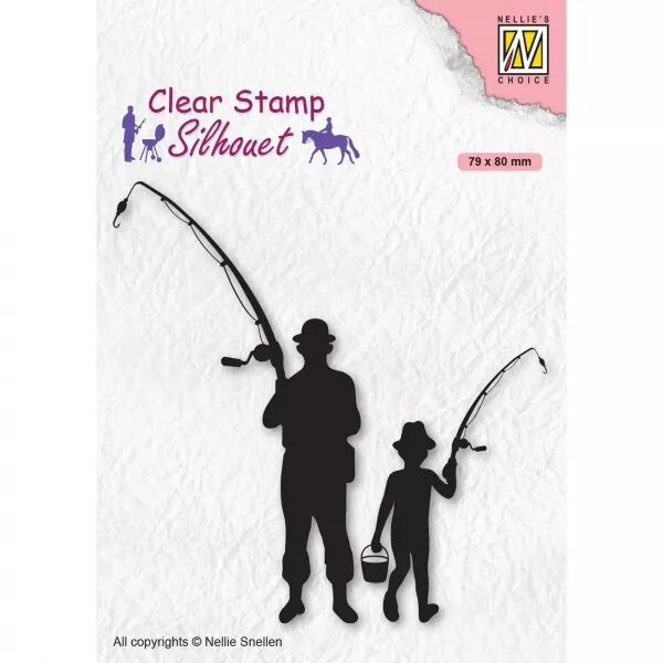 Tampon Silhouet - Fishermen - P�cheurs - Nellie\'s choice