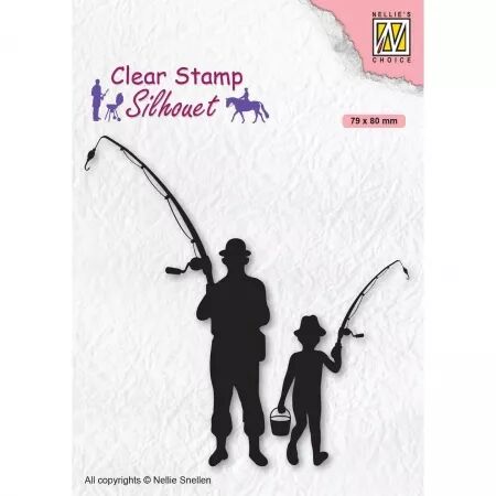 Tampon Silhouet - Fishermen - P&ecirc;cheurs - Nellie\'s choice