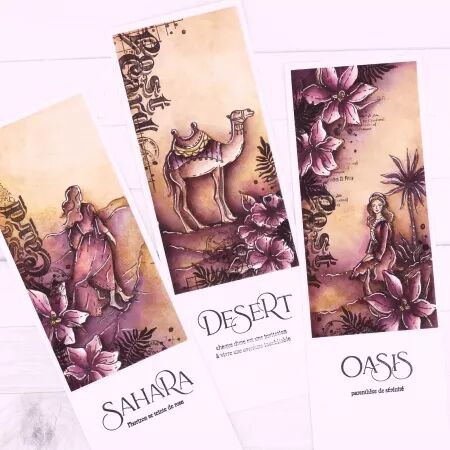 Tampon TEXTURES POSTCARD - collection Chant des dunes - Chou and Flowers
