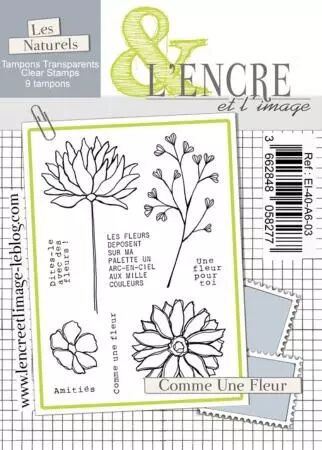 Tampon transparent - A6 - Comme une fleur