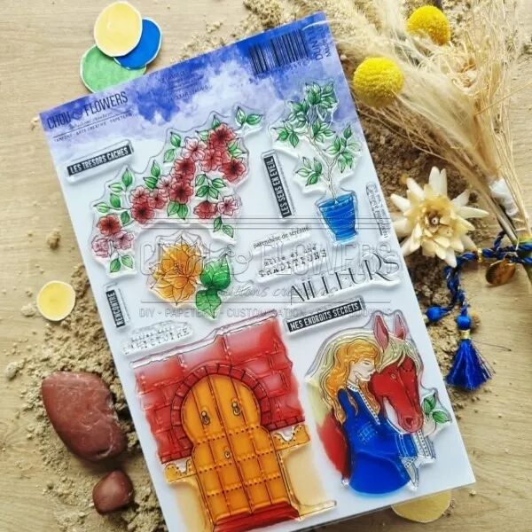Tampon TRESORS CACHES - collection Chant des dunes - Chou and Flowers