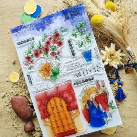 Tampon TRESORS CACHES - collection Chant des dunes - Chou and Flowers