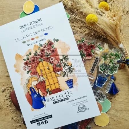 Tampon TRESORS CACHES - collection Chant des dunes - Chou and Flowers