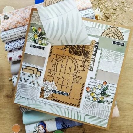 Tampon TRESORS CACHES - collection Chant des dunes - Chou and Flowers