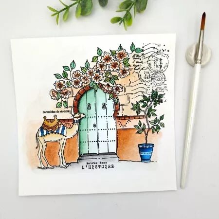Tampon TRESORS CACHES - collection Chant des dunes - Chou and Flowers