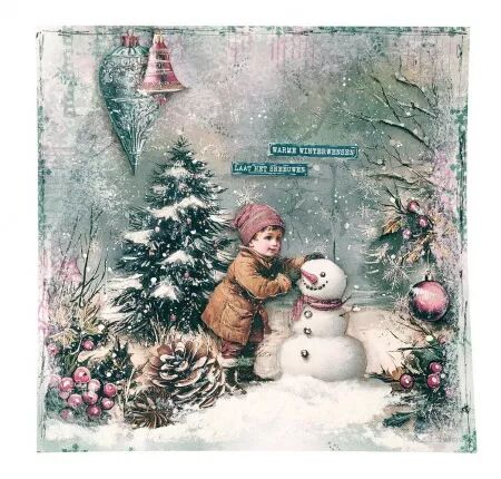 Tampons - Winter crackle - Christmas Blush - Studio Light