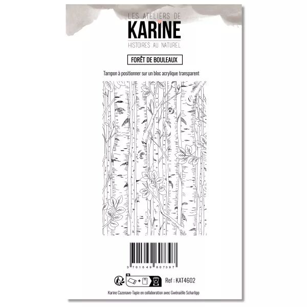 Tampons A6 - For�t de Bouleaux - Histoires au naturel - Ateliers de Karine