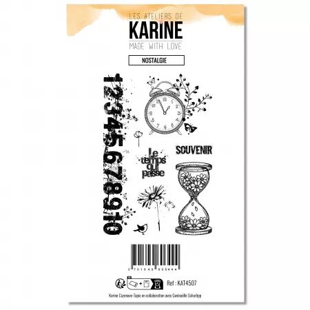 tampons A6 - Nostalgie - Made with Love - collection Made with love - Les ateliers de Karine