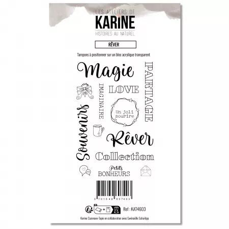 Tampons A6 - Textes R&ecirc;ver - Histoires au naturel - Ateliers de Karine