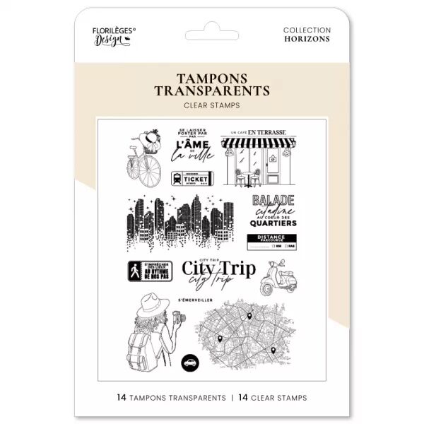 Tampons CITY TRIP - Horizons - Floril�ges Design