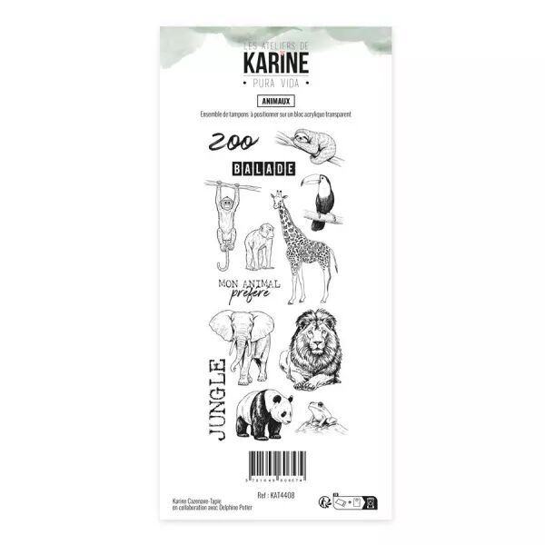 Tampons clear Animaux - Pura Vida - Ateliers de Karine