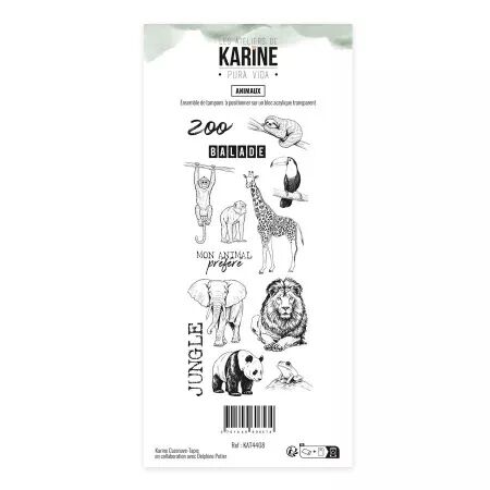 Tampons clear Animaux - Pura Vida - Ateliers de Karine