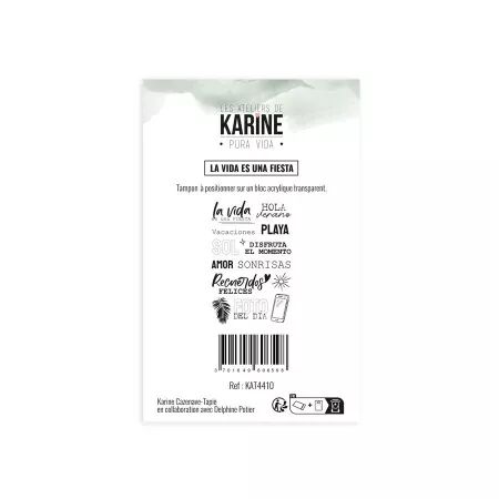 Tampons clear La Vida es una fiesta! - Pura Vida - Ateliers de Karine