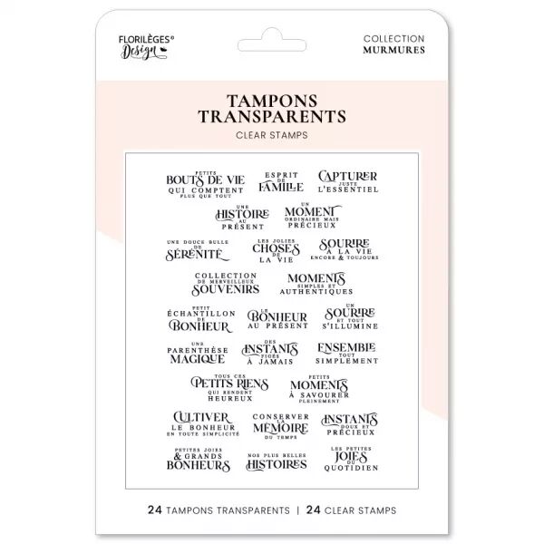 Tampons clear SENTIMENTS 1 - Floril�ges design