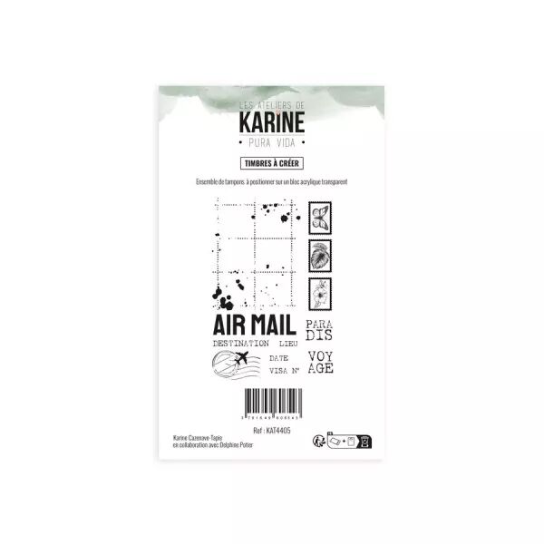 Tampons clear Timbres � cr�er - Pura Vida - Ateliers de Karine