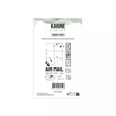 Tampons clear Timbres &agrave; cr&eacute;er - Pura Vida - Ateliers de Karine
