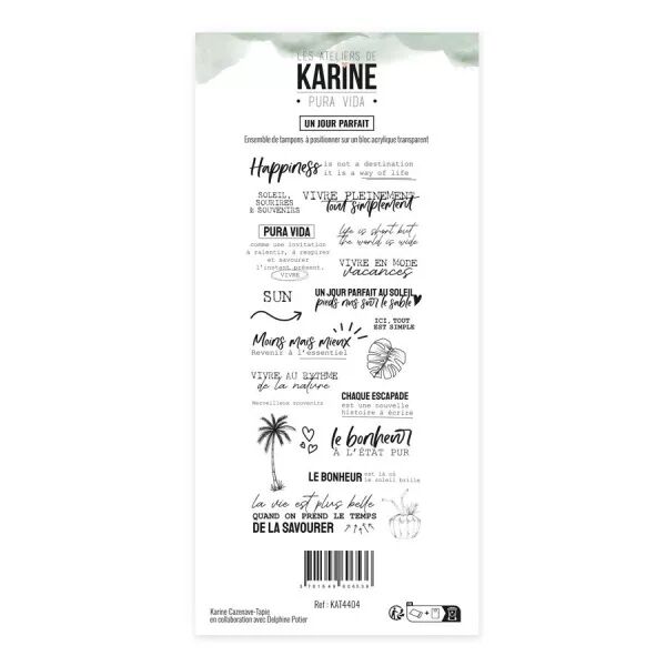 Tampons clear Un jour parfait - Pura Vida - Ateliers de Karine