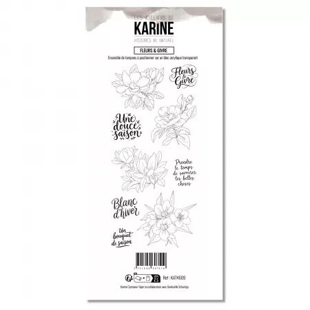 Tampons DL - Fleurs & Givre - Histoires au naturel - Ateliers de Karine