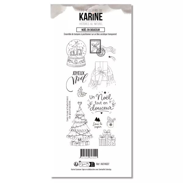 Tampons DL - No�l en douceur - Histoires au naturel - Ateliers de Karine