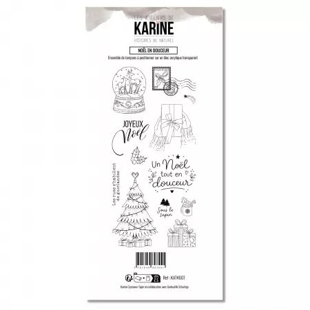 Tampons DL - No&euml;l en douceur - Histoires au naturel - Ateliers de Karine