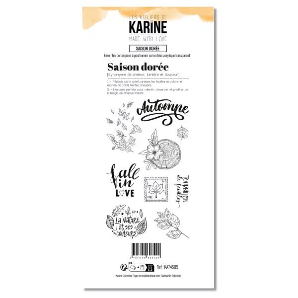 tampons DL - Saison dor�e - Made with Love - collection Made with love - Les ateliers de Karine