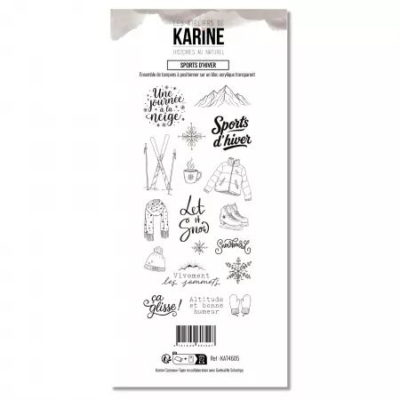 Tampons DL - Sports d\'Hiver - Histoires au naturel - Ateliers de Karine